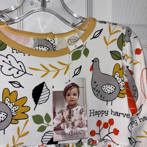 Thanksgiving Harvest Bamboo Dress from Tesa Babe SZ 4T - Picture 2 of 4